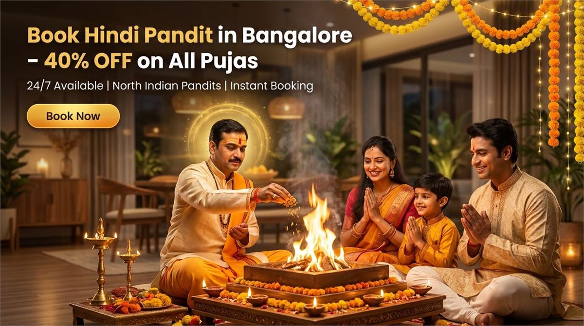 Hindi Pandit in Bangalore performing puja